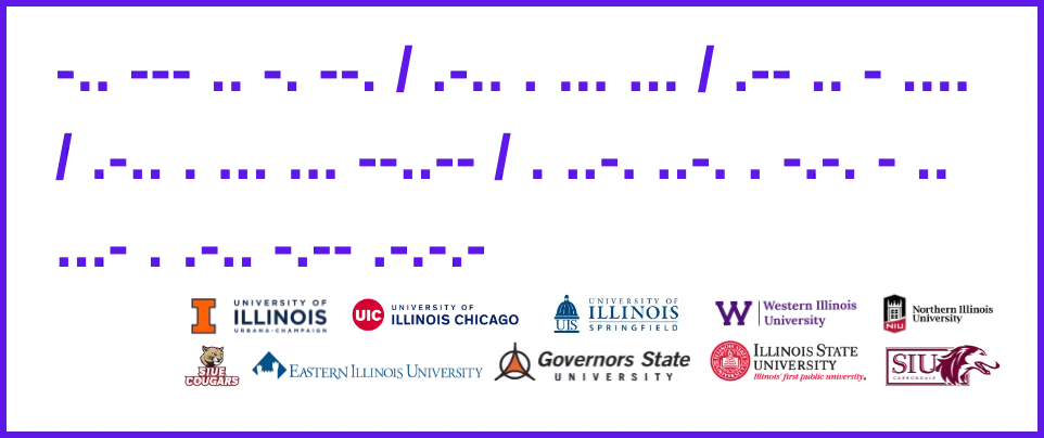 Several university logos lined by five columns and two rows