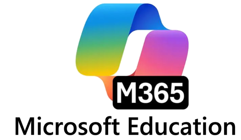 Microsoft 365 Education logo: colorful M365 symbol above 'Microsoft Education' text.