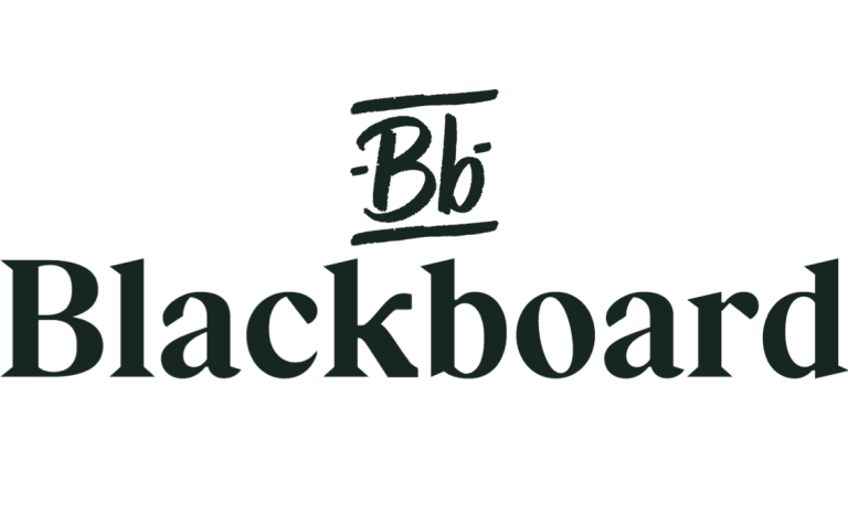 Blackboard logo with stylized "Bb" symbol above the text.