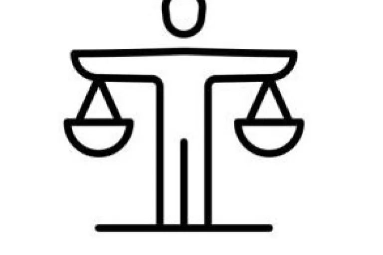 person with scales icon