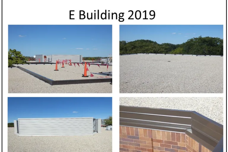 Issues Remediated on "E" Wing Roof, Post-Construction