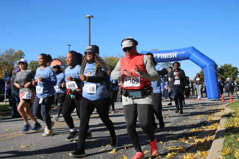 Runners participating in Jaguar 5K