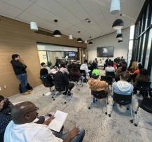 people sitting at an event