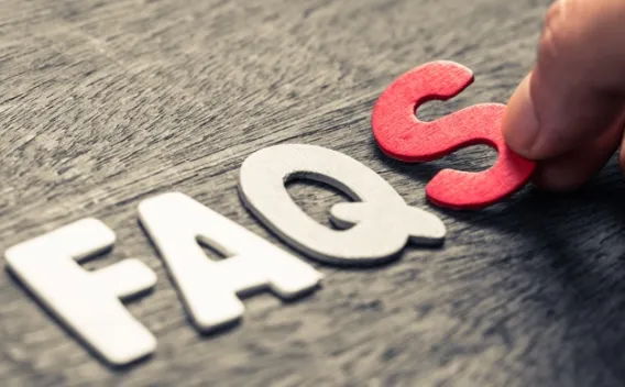 Puzzle piece letters F, A, Q and S