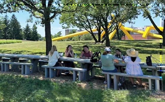 Picnickers at A Seat at the Table Lunches event