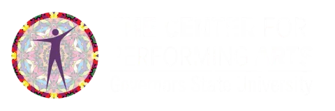 Logo for The Center for Performing Arts, Governors State University.
